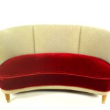 Danish Banana Sofa By N.A. Jørgensen Møbelfabrik, 1950s