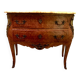 Commode galbée de style Louis XV Dessus Marbre XX siècle