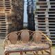 Rattan bench and cannage, vintage