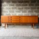 Vintage Scandinavian teak sideboard - unique piece - 1960s/70s