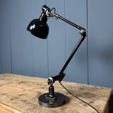 Rademacher black table lamp with enamel shade