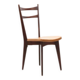 Bistro chair in fawn skai and dark oak