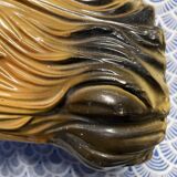 Italian Majolica Shitzu Dog Sculpture by Bravo Italy 1970