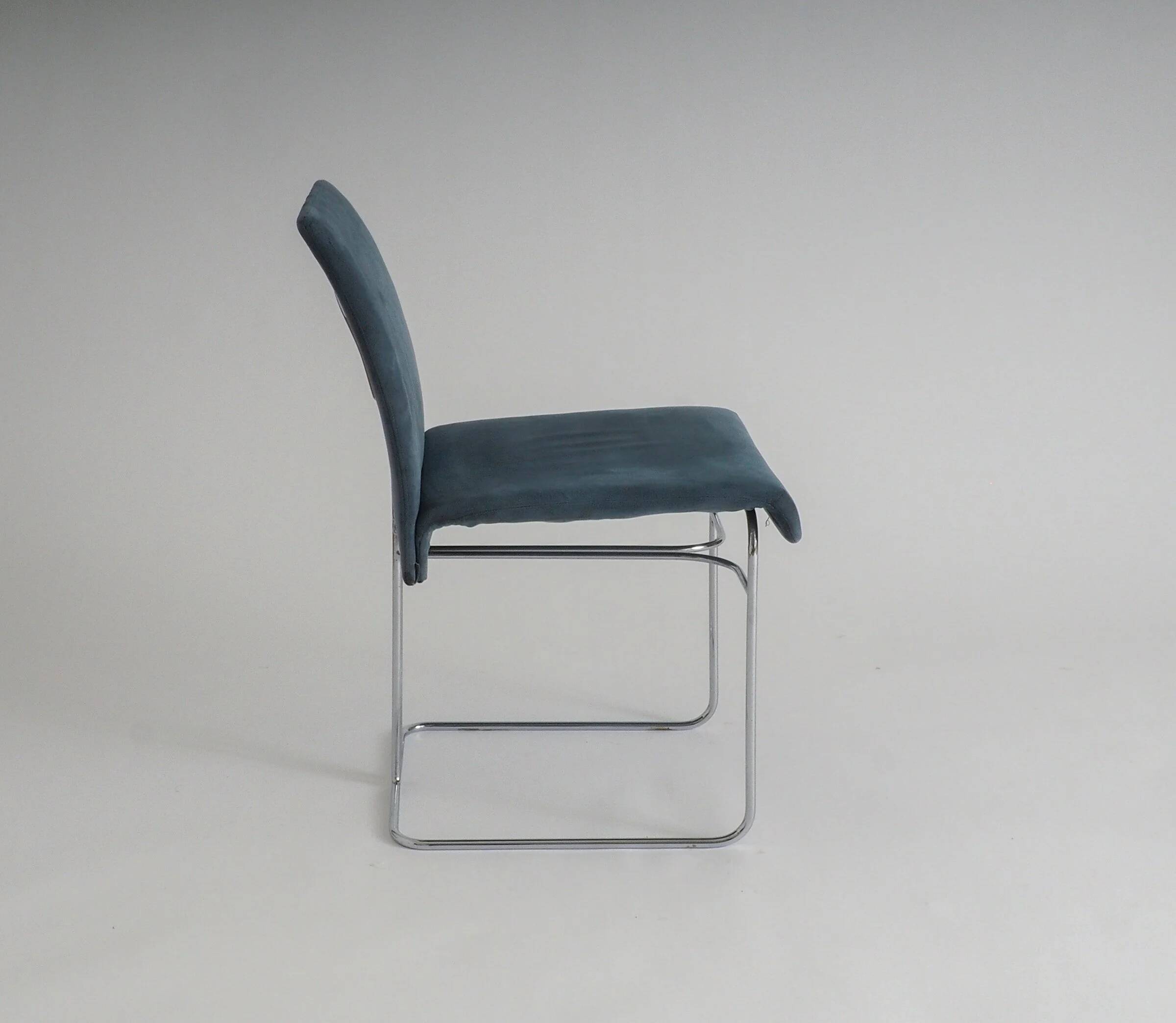 Set of 4 dining chairs by Ernesto Radaelli for Saporiti