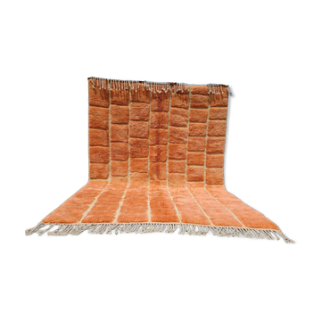Mrirt Moroccan rug orange terracotta 300x250 cm – geometric pattern