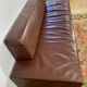 Walter Knoll bench, brown leather