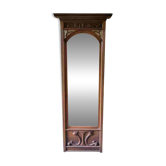 Woodwork element Mirror / Art Nouveau / Mahogany