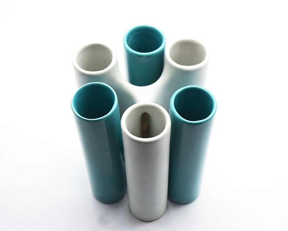 Interlocking ceramic vases by Enzo Bioli for Il Picchio, 1970s.