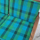 Vintage Scandinavian 2-seater sofa bench - 1950s