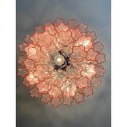 Contemporary “Tronchi” Murano Glass Chandelier in Venini Style