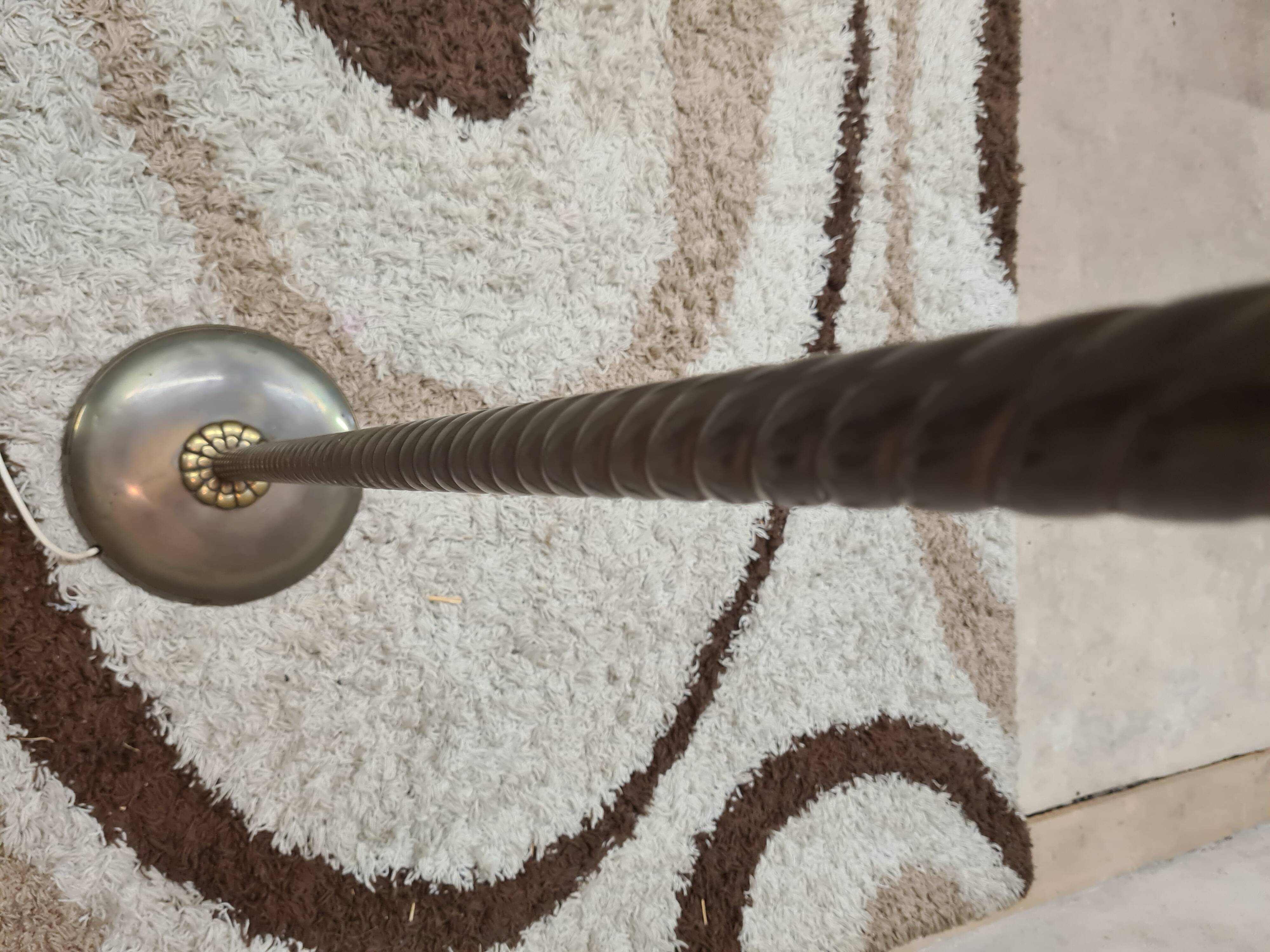 Lampe cordage vintage, années 60