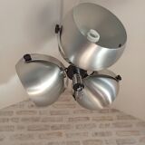 Brushed metal eye ball suspension