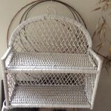 Rattan shelf