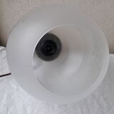 Glass and bronze pendant lamp