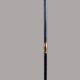 Vintage metal floor lamp with 3 lights and matt white opals
