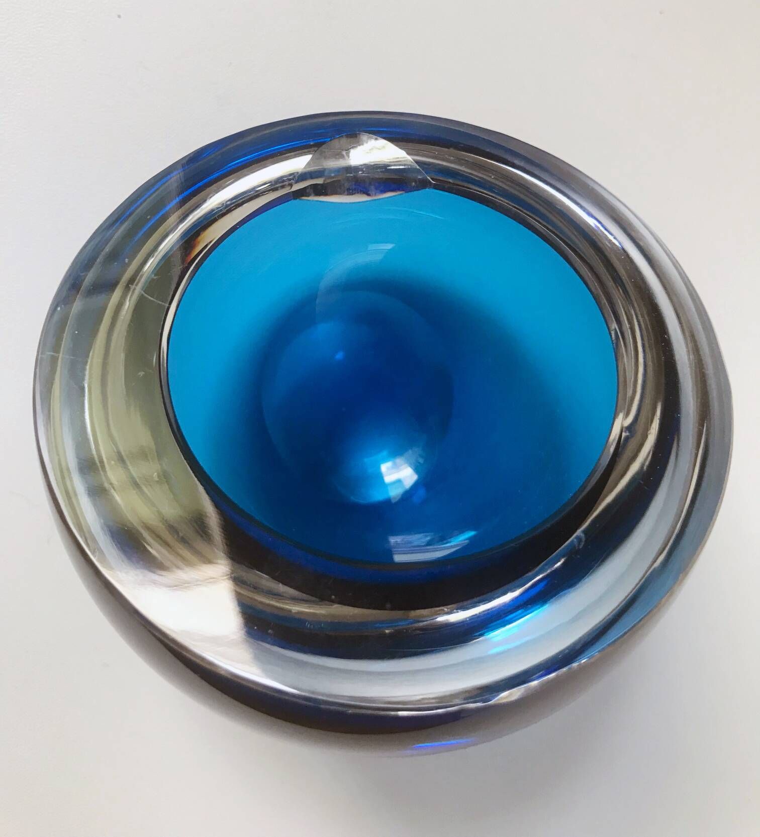Vintage Ashtray • Crystal • Saint Louis • Space Age • 1960-70