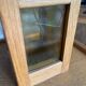 1960s wooden stained glass pendant light