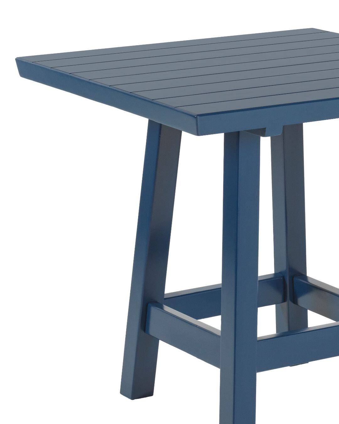 Table carrée artisanale contemporaine en bois massif de la collection Bacon