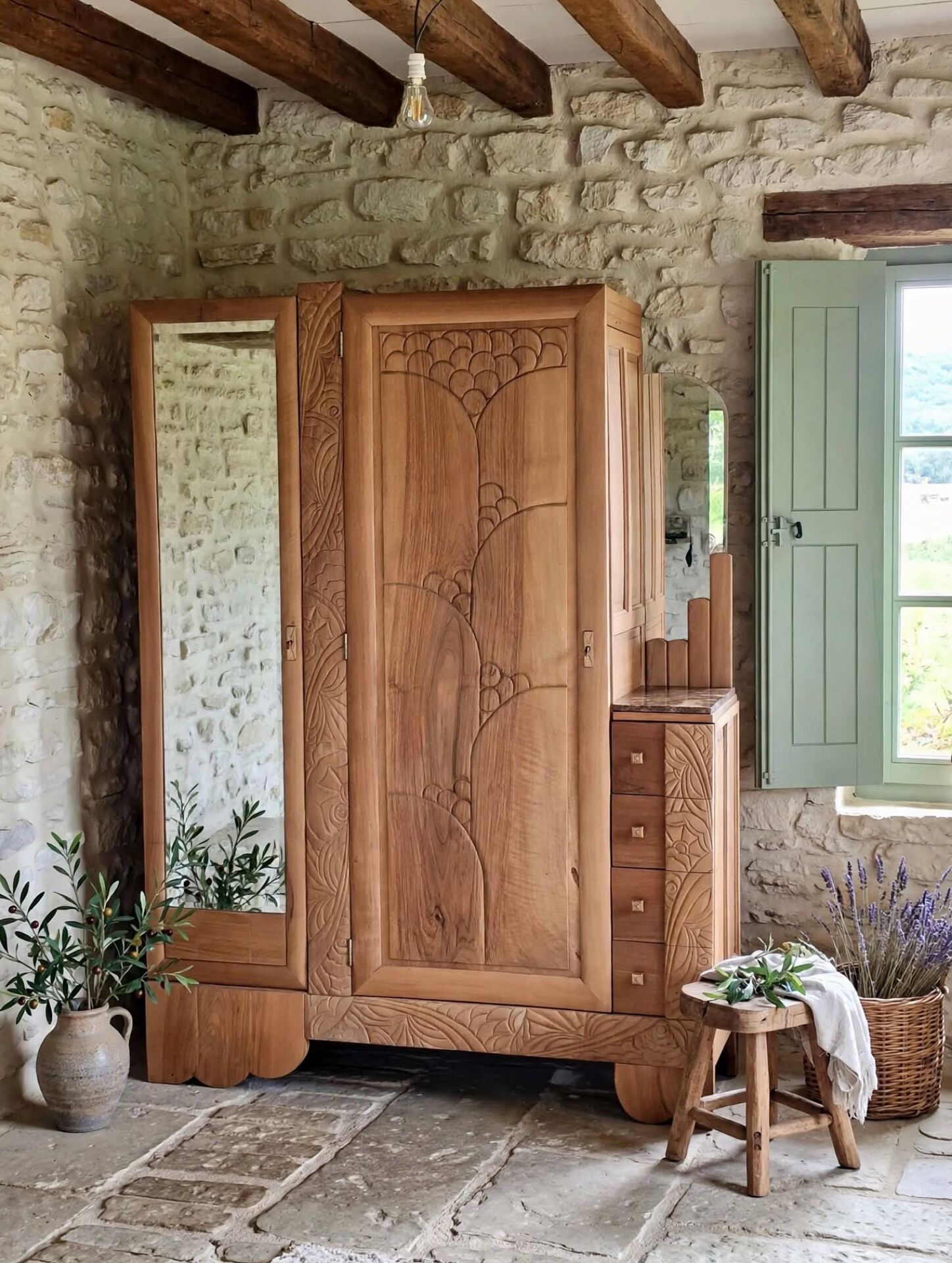 Art Deco wardrobe