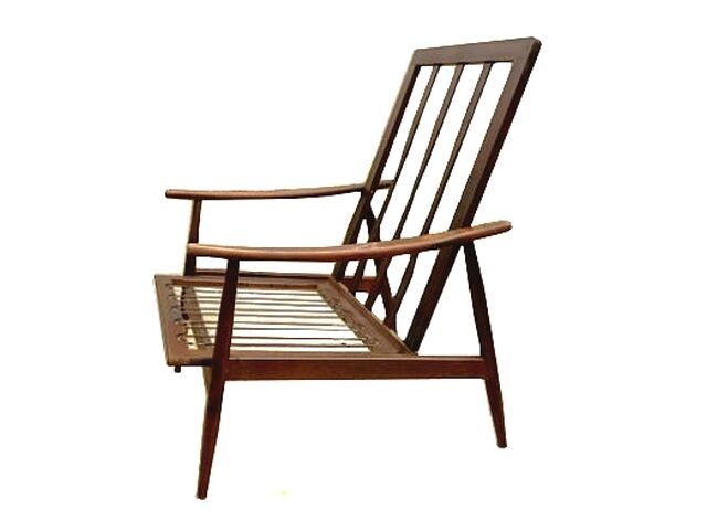 Vintage Scandinavian 1960s boomerang armchair