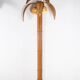 Pair of large "coconut/palm" wall lights in rattan