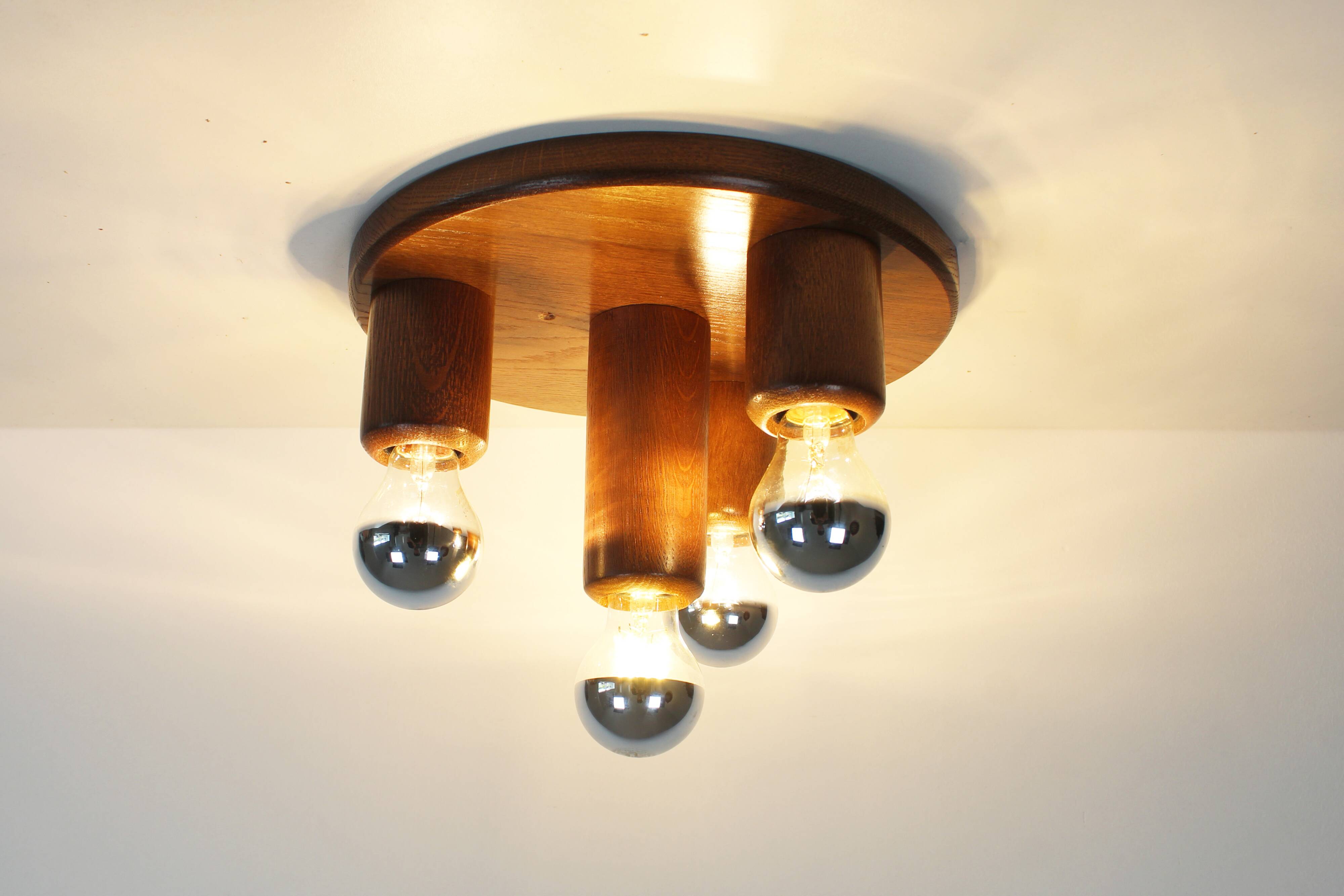 Vintage 1970's old stock 'Japandi' style ceiling light