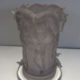Plexiglass horse lamp in the style of Lalique.