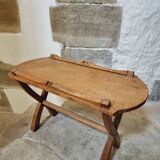 Small oak side table – French rustic style – 1920s