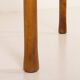 Italian mid-century round extension teak table with brass details, 1960s
