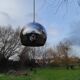 Suspension eyeball 1970 en inox chromé