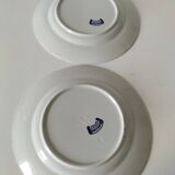 Pair of Longchamp plates 1880-1900 – Rare naturalistic floral decoration