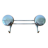 70s chrome wall coat rack