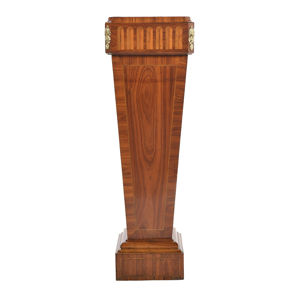 Art Deco style column in marquetry