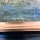 Vintage original landscape oil painting: Countryside nature wall art