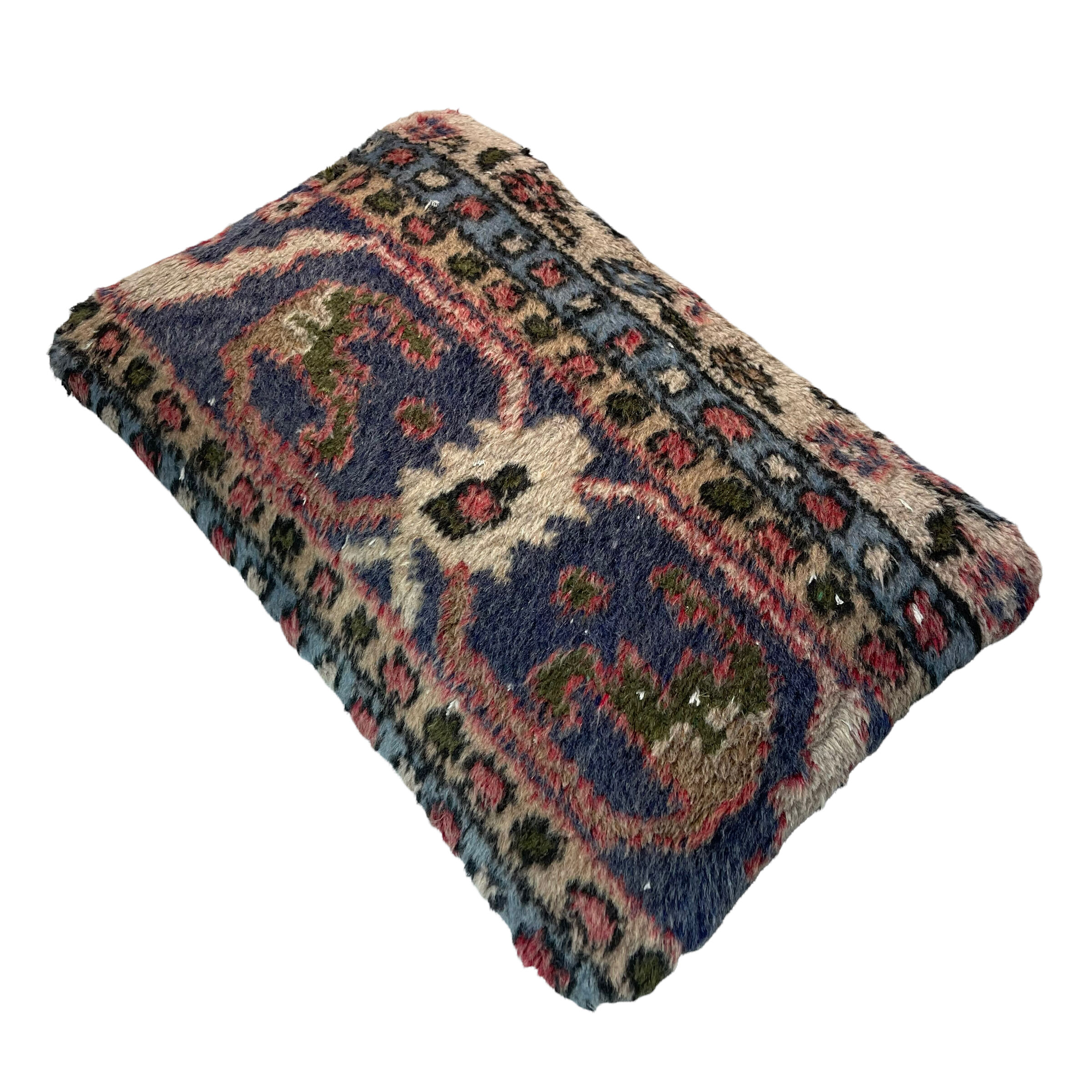 Vintage turkish rug cushion cover, 30 x 50 cm
