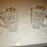 Grandes chopes à bière en verre