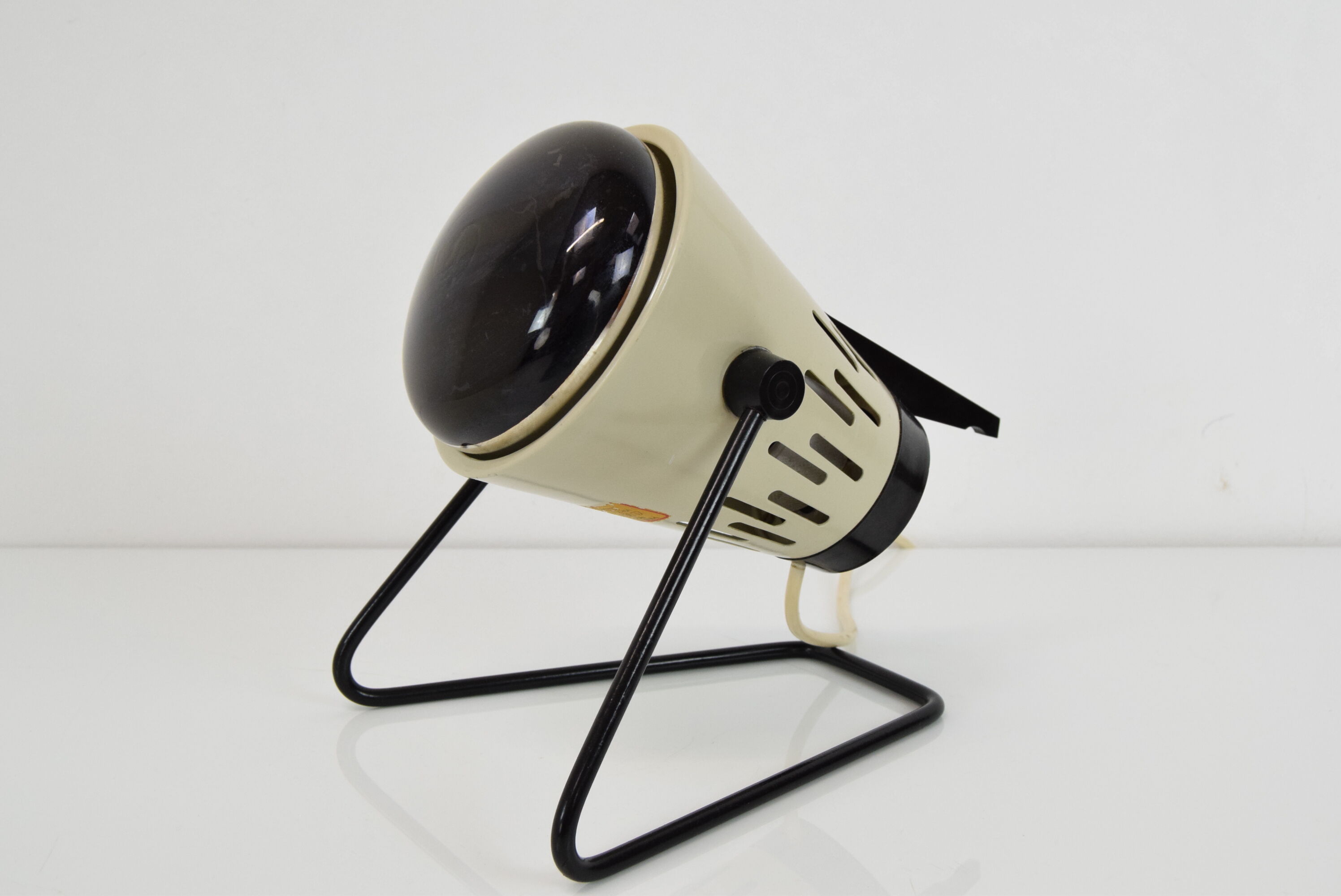 Mid-century infra table lamp,r ed light, circa 1980's