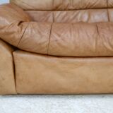 Sofa by Michel Ducaroy, leather, 1978. Model Dianthus. Edited by Ligne Roset.