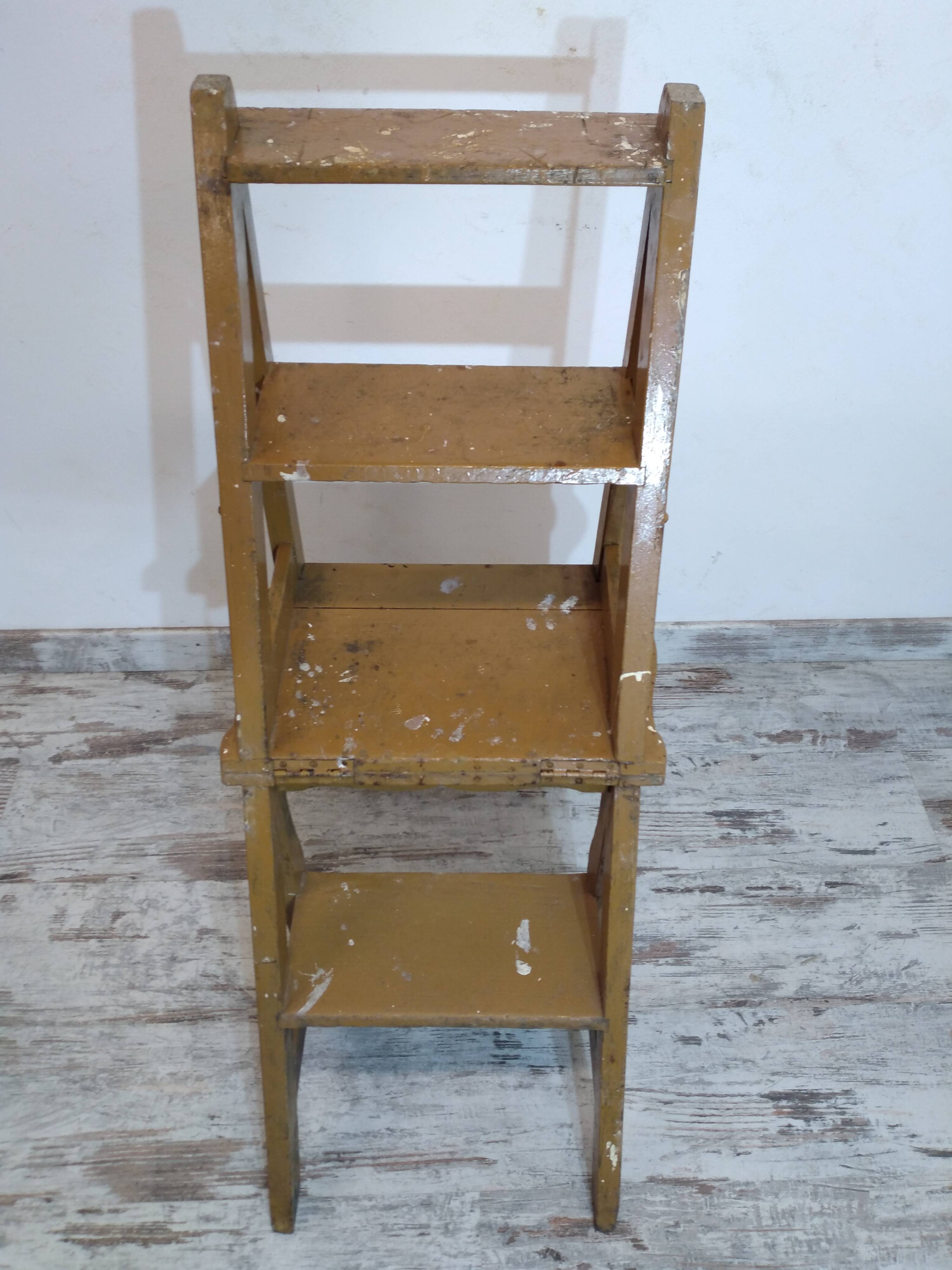 Antique stepladder chair