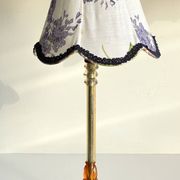 LAMPSHade Plexiglass and Lilac Fabric VINTAGE