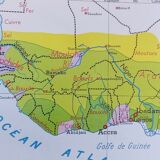 School poster rossignol montmorillon map west central africa n°21-22
