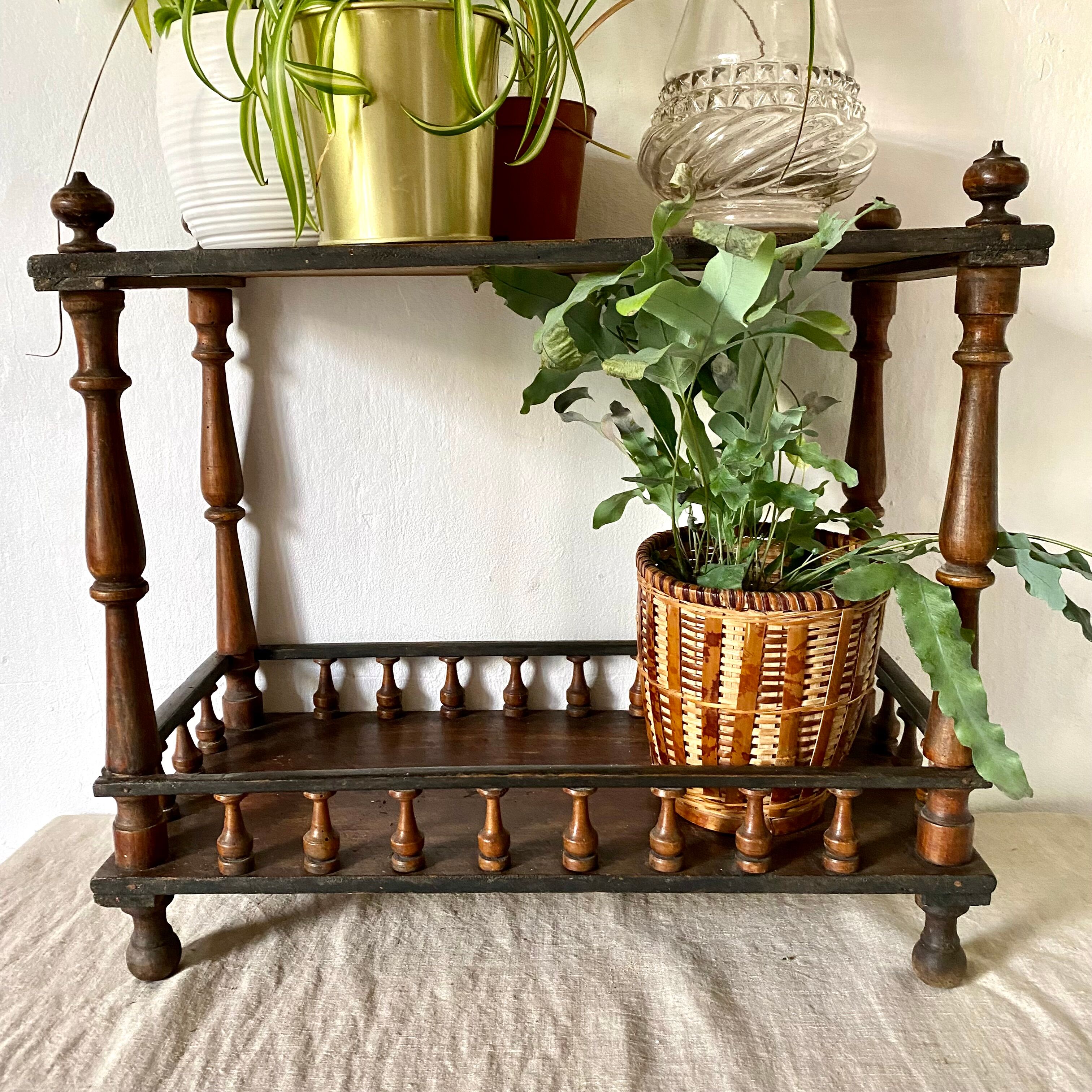 Porte plantes étagères en bois