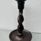 Pair of English oak Barley Twist candlesticks
