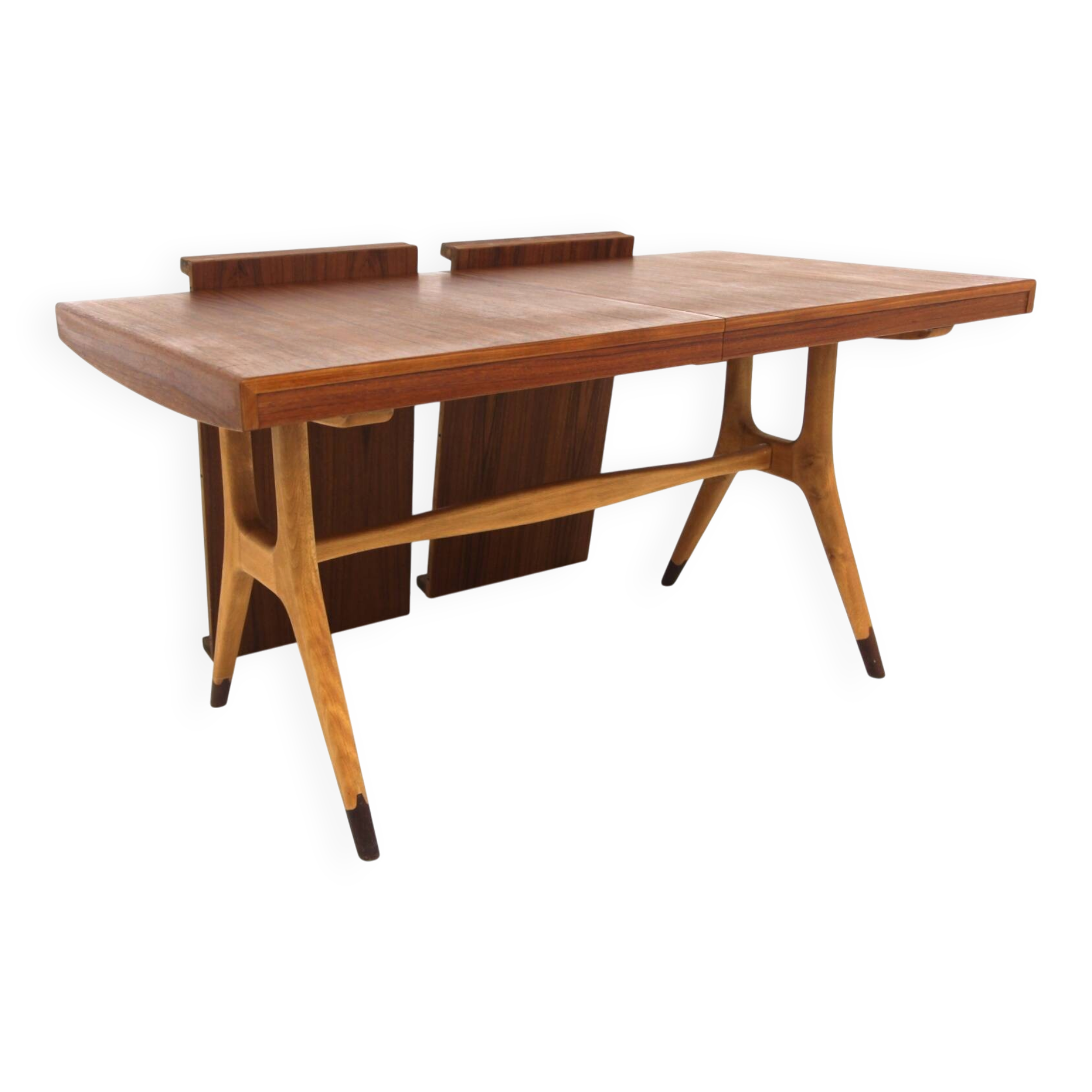 Scandinavian teak dining table, "Napoli", David Rosen, Sweden, 1950.