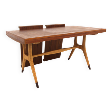 Scandinavian teak dining table, "Napoli", David Rosen, Sweden, 1950.