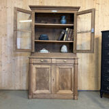 Two-part buffet in raw oak