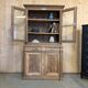 Two-part buffet in raw oak