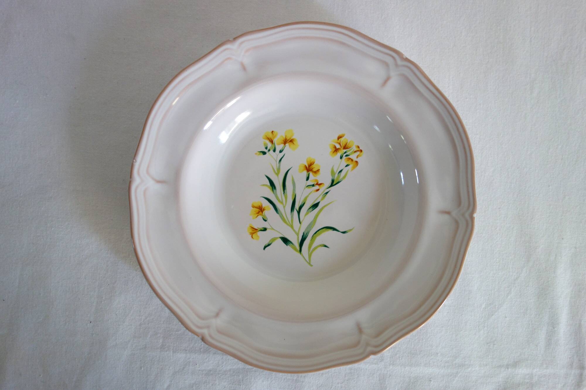 10 deep plates pierre motton for gien circa 1930