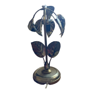 Lampe feuilles laiton