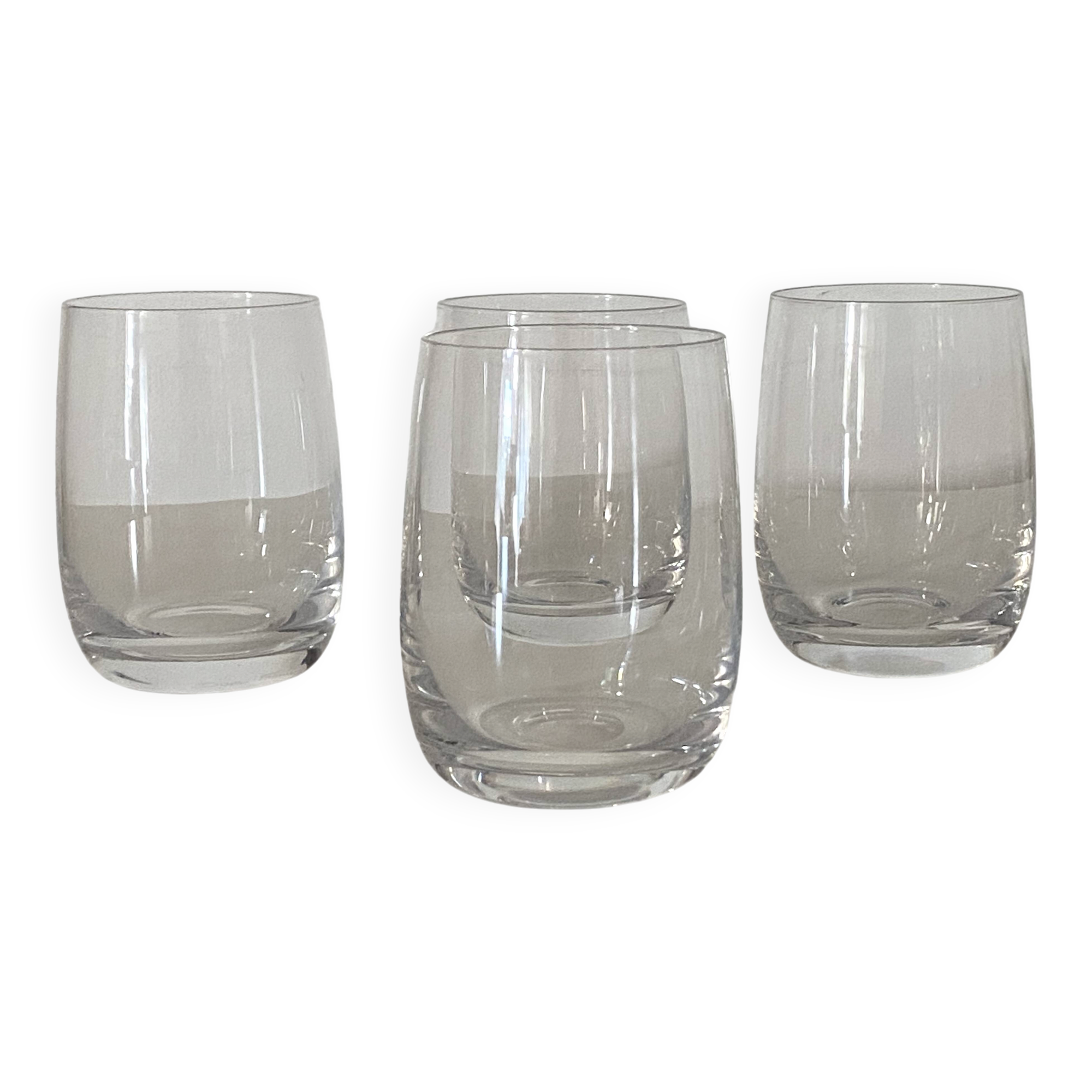 4 crystal whisky glasses by Daum